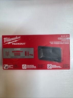 NEW Milwaukee PACKOUT Magnetic Large Bin 48-22-8071 Quick Access Storage Tray